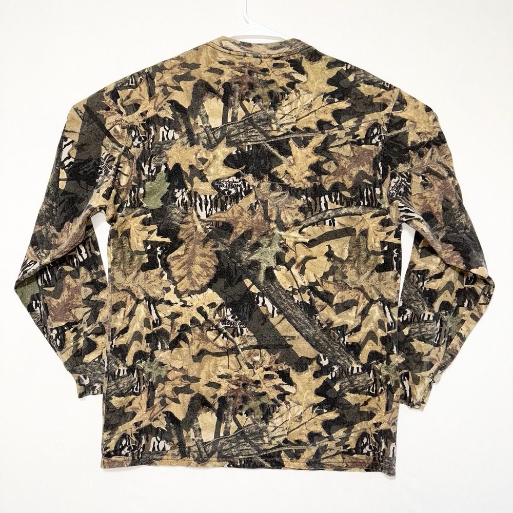 Jerzees Vintage Camo Shirt Mens Size XL 90s Outdoors Mossy Oak Break Up Y2K - Picture 2 of 8